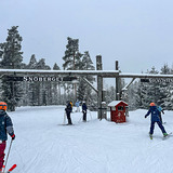 View from the top of Snöberget lift, Romme Alpin