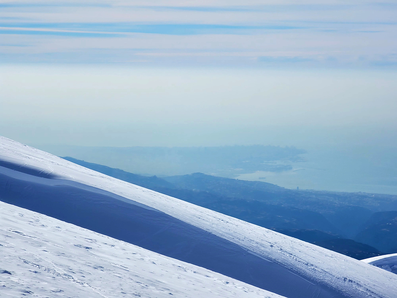 Beirut From The Skiing Lifts, Mzaar Ski Resort