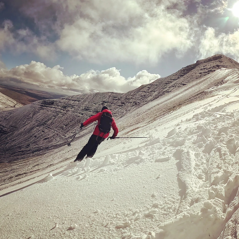 Earning the turns on Pen y Fan, Pen-y-Fan