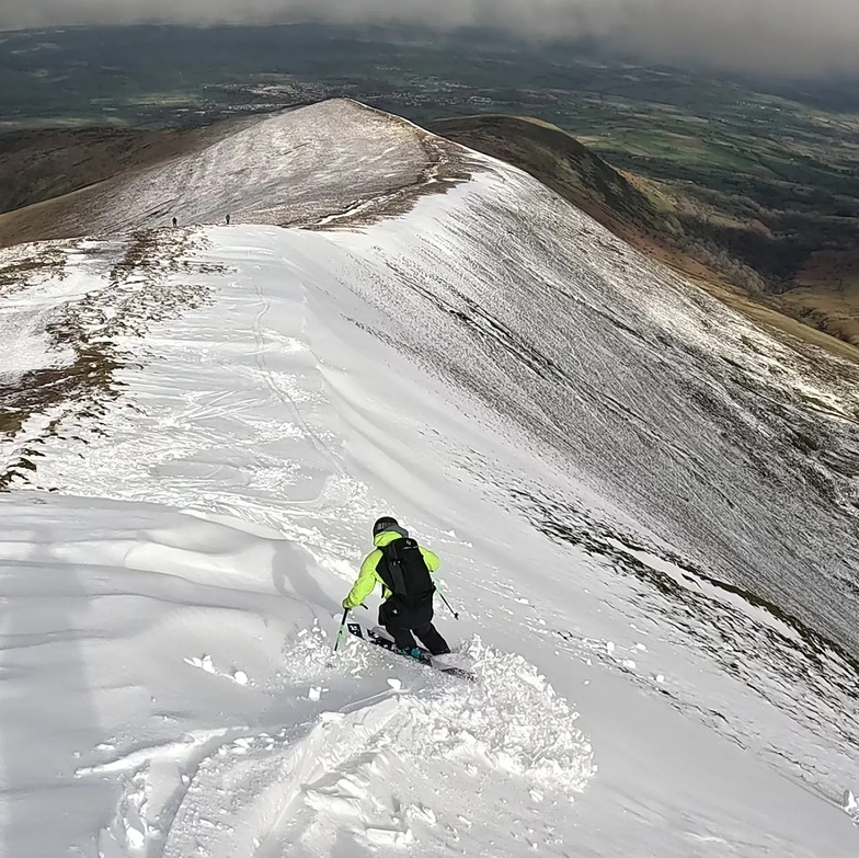 Earning the turns on Pen y Fan, Pen-y-Fan