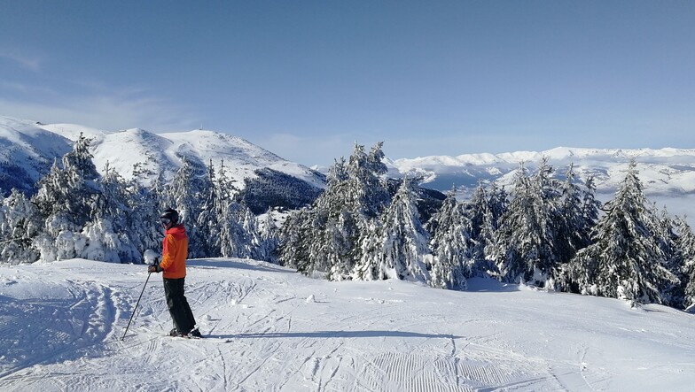 Esquiando, La Molina