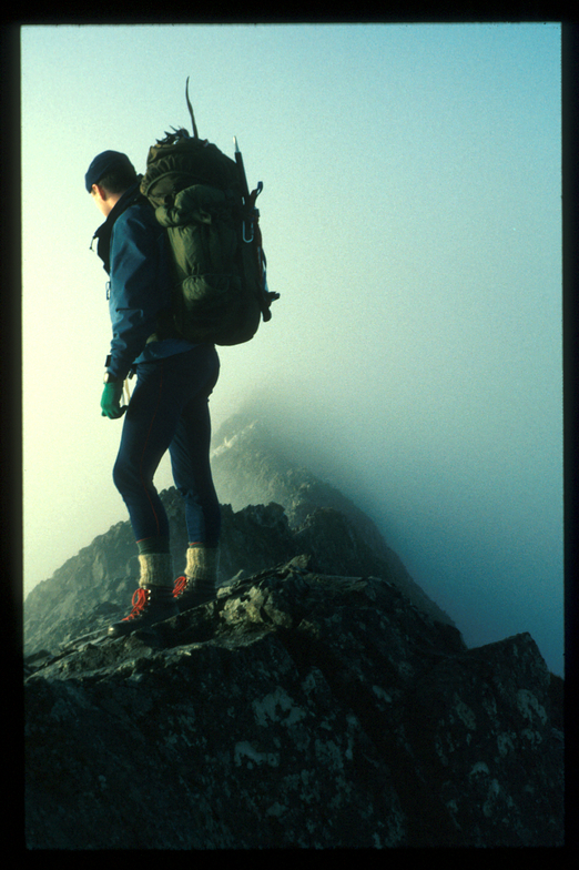 Into the mist, Snowdon