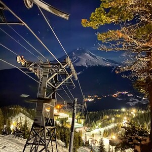Upper @ Night, Mt Hood Ski Bowl photo