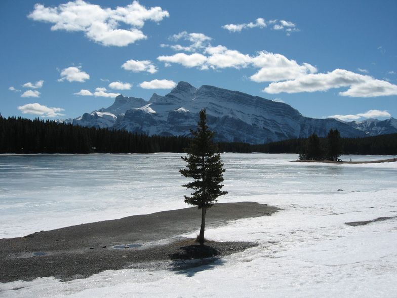 Frozen Lakeside in Banff, Banff Mt Norquay