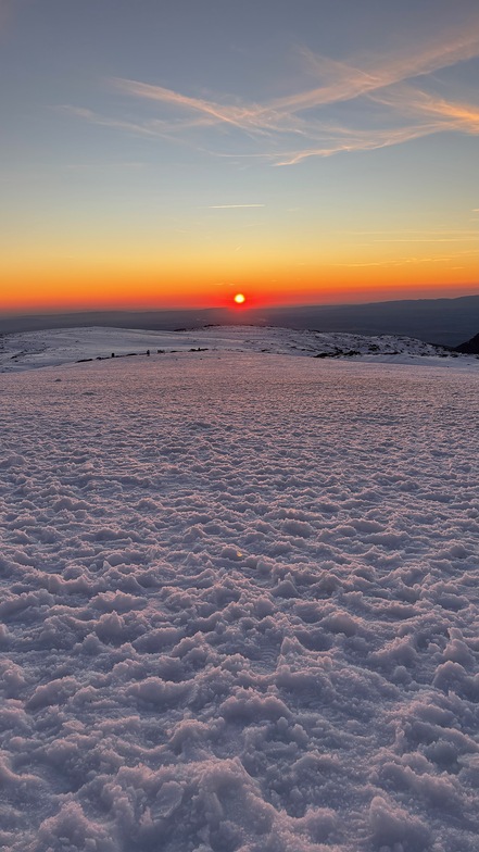 O sol posto na Torre, Serra da Estrela
