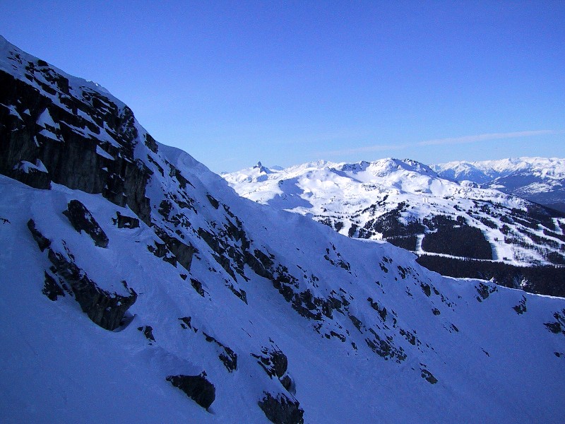 From Jersey Cream Bowl, Looking towards Whistler Mountain, BC, Whistler Blackcomb