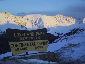 Looking towards A-Basin, Loveland Pass, CO photo