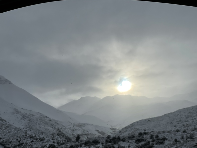 Sunrise Alto del Padre peaks, Nevados de Chillan