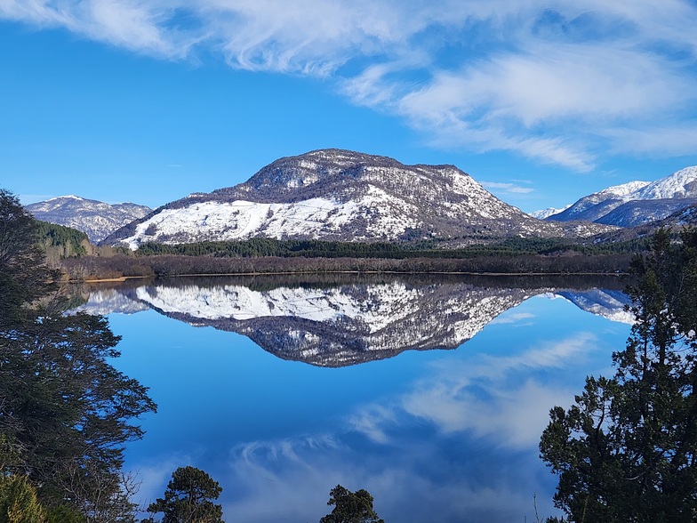 Vsita de Lago Hermoso desde mirador Lago Machonico, Lago Hermoso Ski Resort