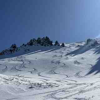Powder stash in Castle bowl, Craigieburn