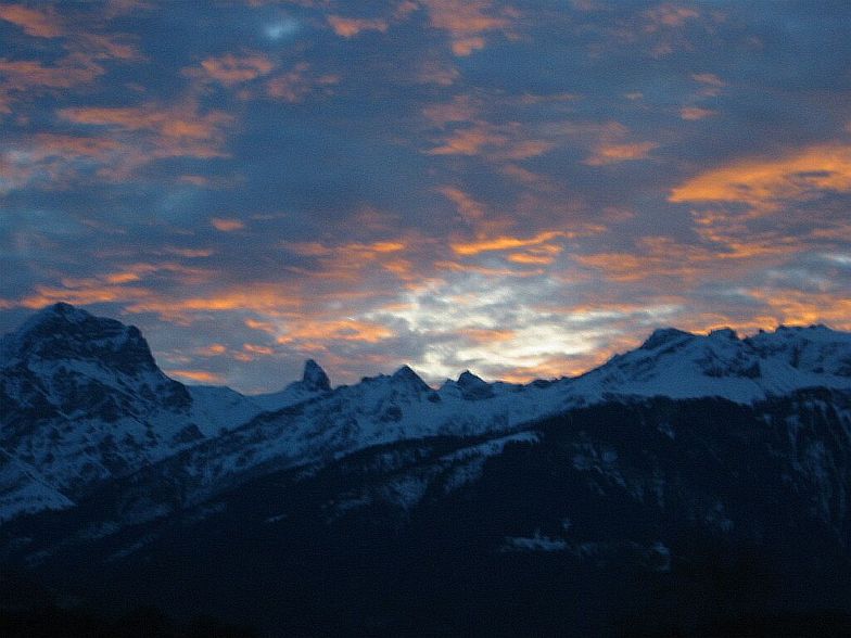 Sunrise over the Alps, Zermatt
