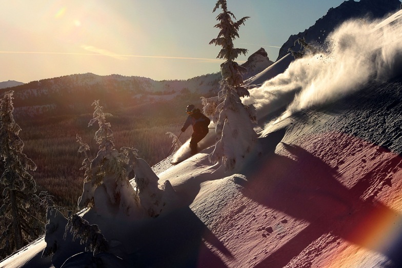 Another blue bird powder day at Hoodoo, Hoodoo Ski Area