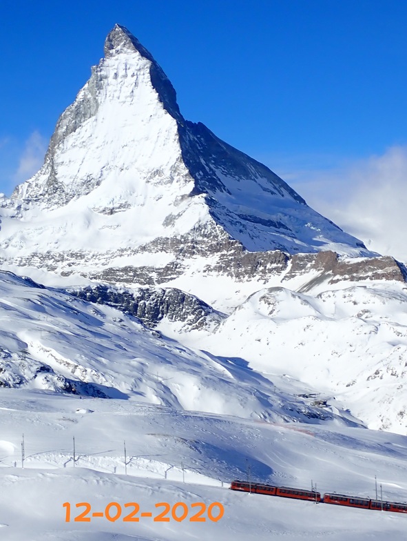 Matterhorn und Bergbahn, Zermatt
