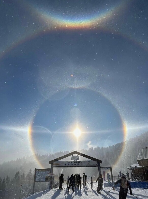 Sundog above Combloux