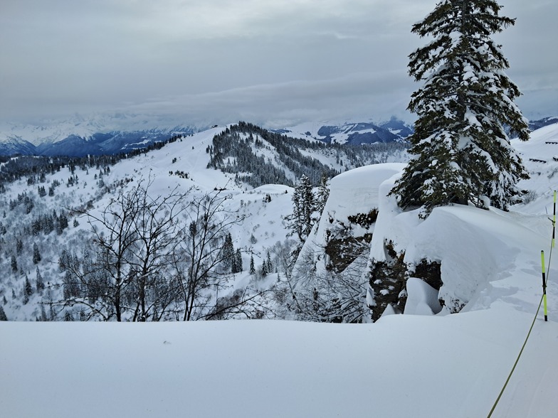 View from Les Charmots, La Giettaz en Aravis