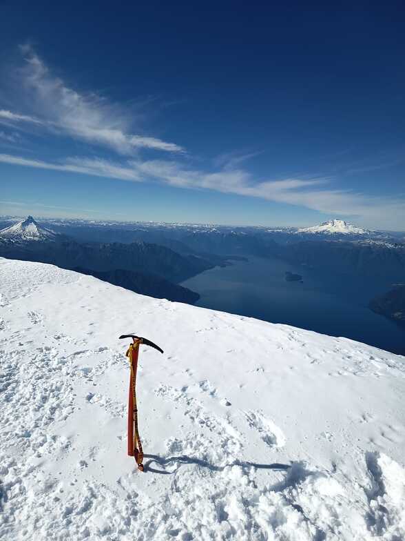 North face view from summit, Volcán Osorno