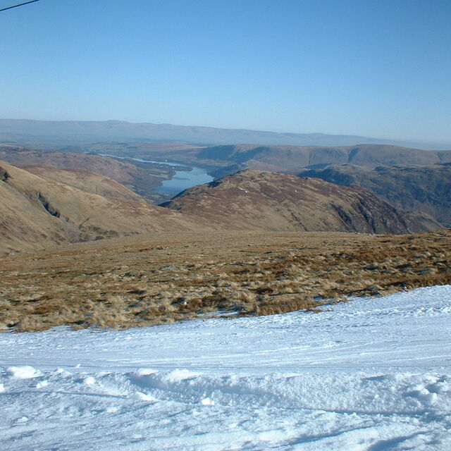 Scafell Pike Snow: Ullswater and Crossfell from Raise Feb 03