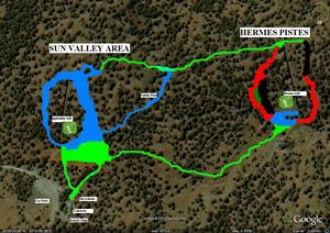 South Face Piste Map, Mt Olympus photo