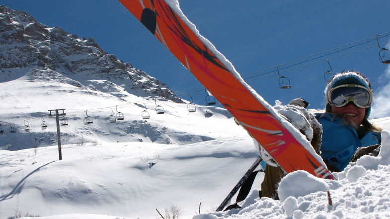 Ski at Albiez mountain, Albiez-Montrond