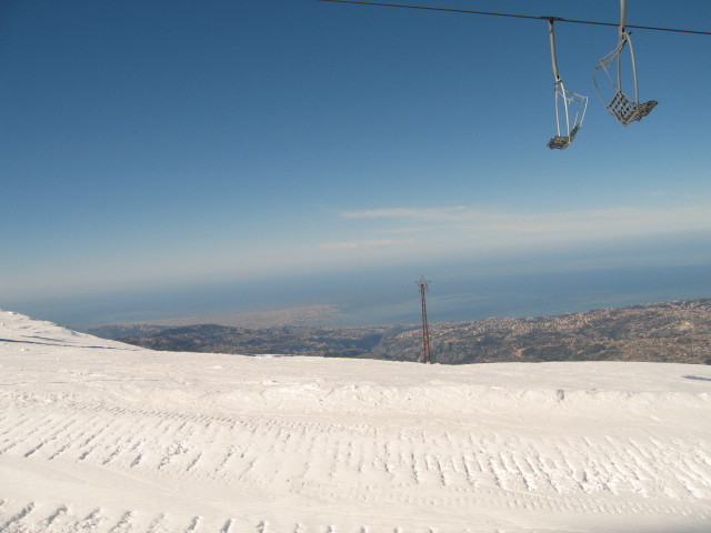 Top of Mzaar - On a clear day, Mzaar Ski Resort