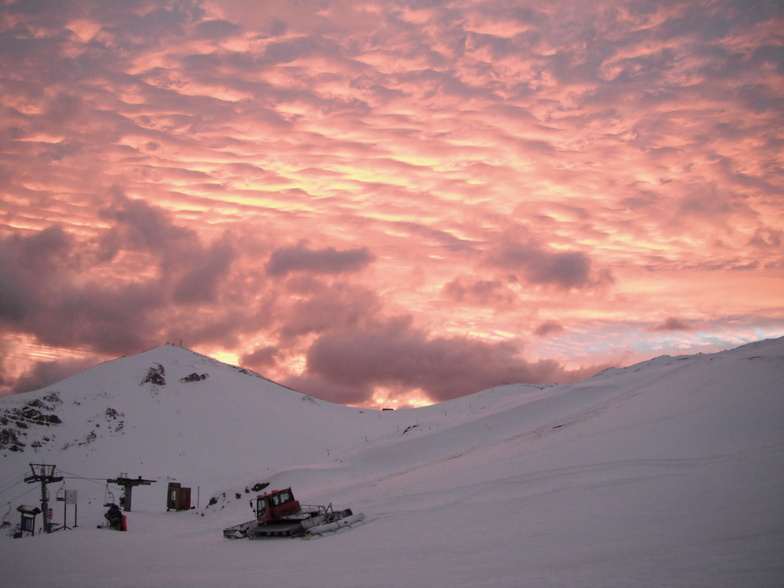 Sunset over Valle Nevado