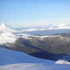 los volcanes desde el don pedro, Nevados de Chillan