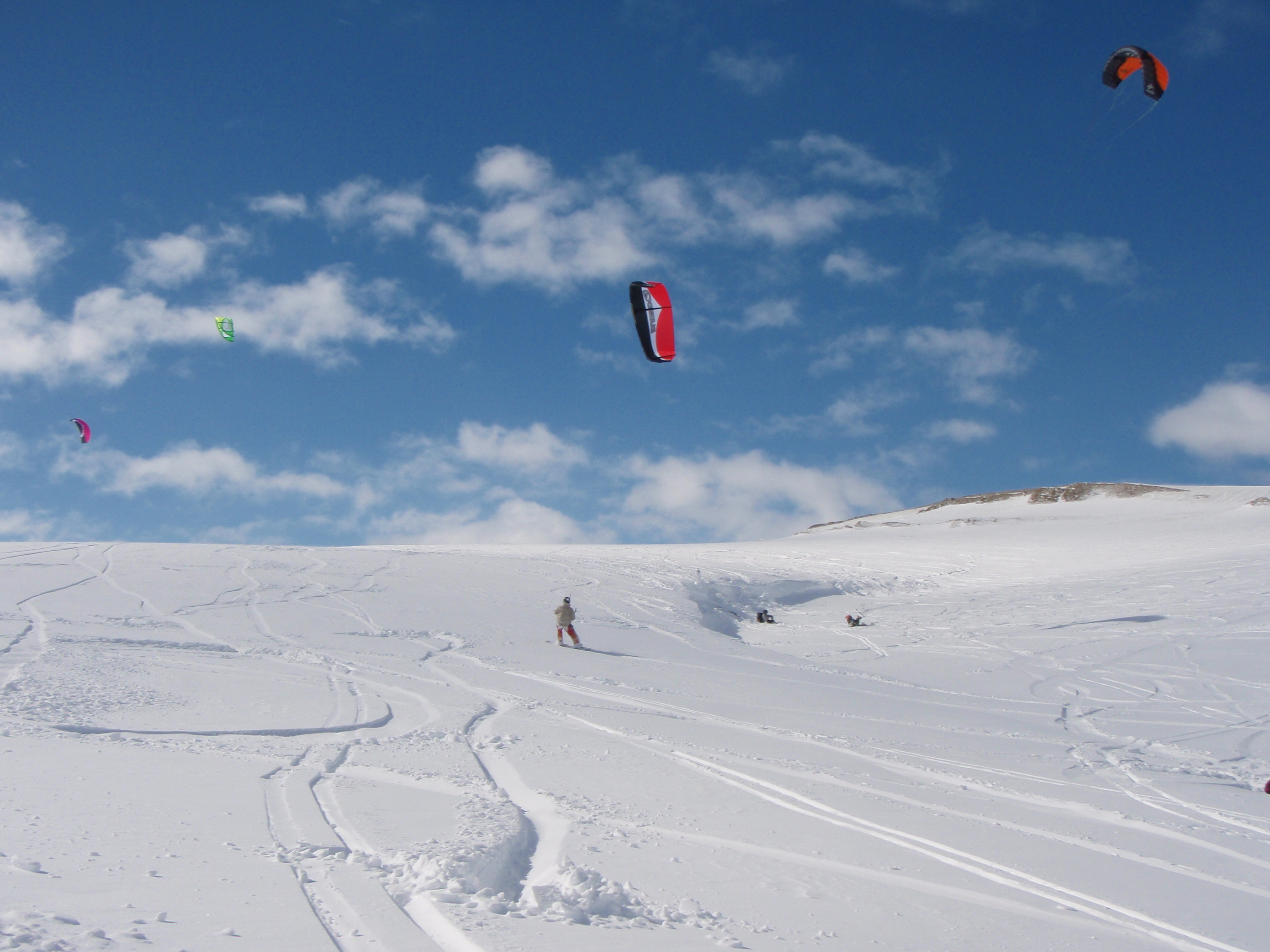 snow kiting at snow farm is pretty awesome