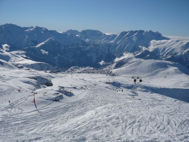 Tracks in the snow!, Alpe d'Huez
