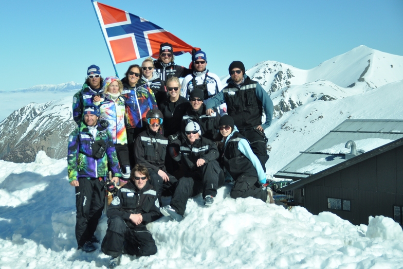 Norwegian Alpine WC ladies Team and the great staff on Hutt, Mt Hutt