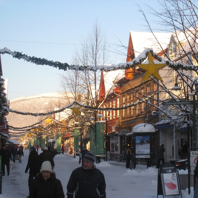 Christmas street of Lillehammer, Hafjell