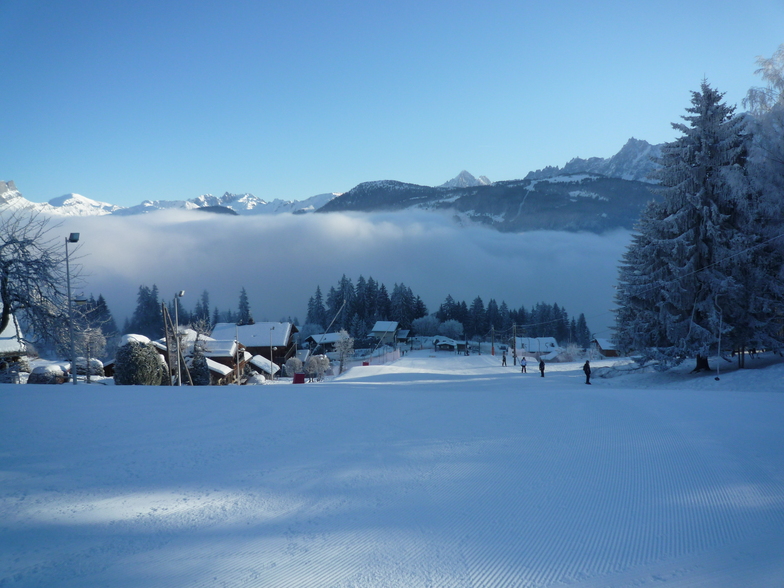 Early Morning at Le Bettex  January 2010, Saint Gervais