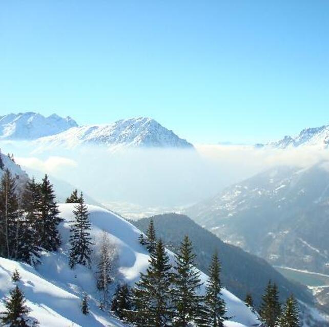 Mid-champagne ski run!, Vaujany