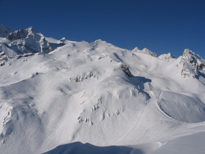 top of the ski slopes Monêtier, Serre Chevalier photo