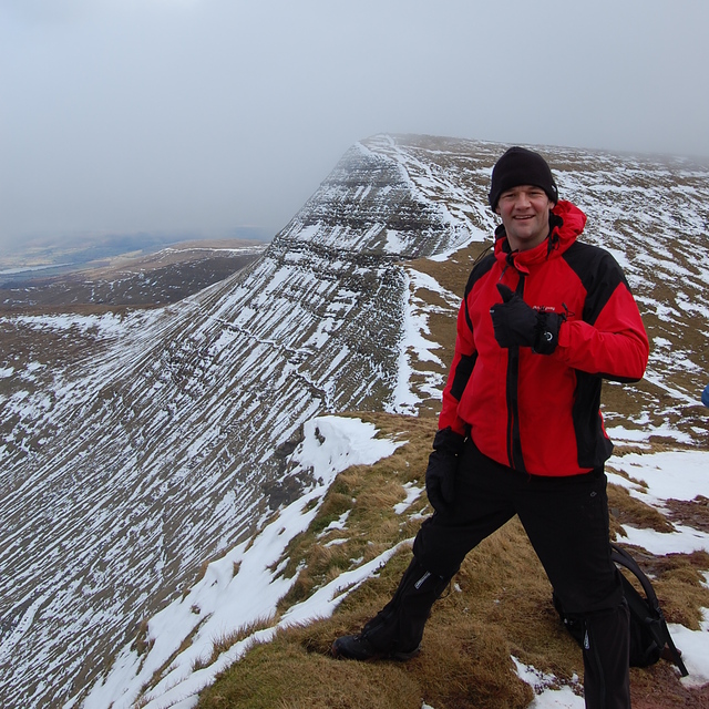 Crisp cold conditions, Pen-y-Fan