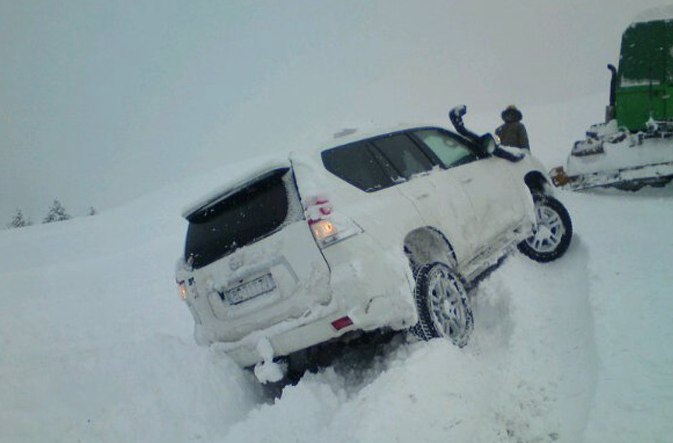 Heavy snow in la Clusaz