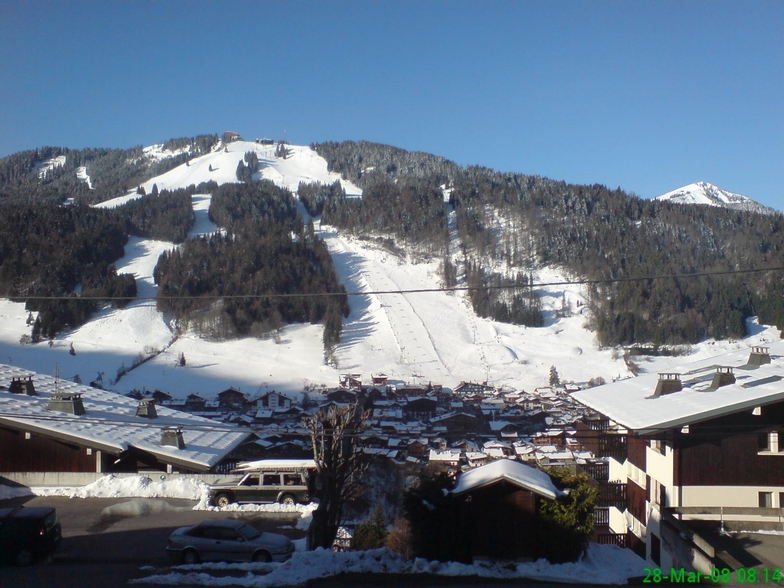 View of Pleny and Morzine town