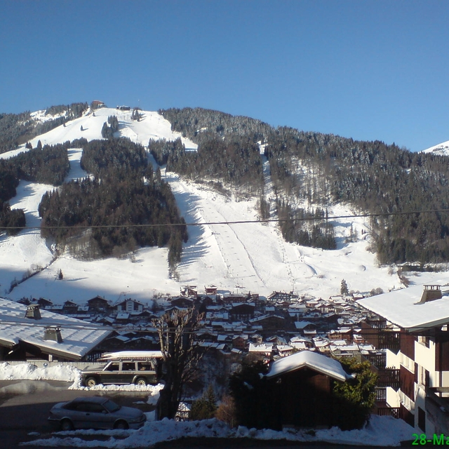 View of Pleny and Morzine town