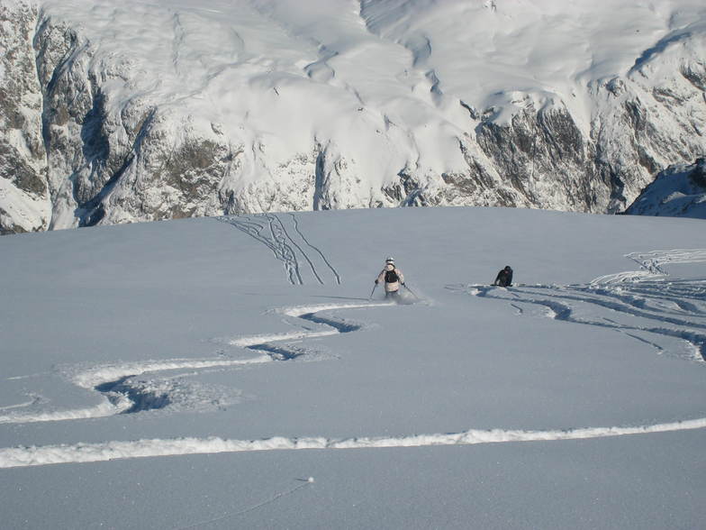 Harriet and Charlie Girose Glacier La Grave 2009, La Grave-La Meije