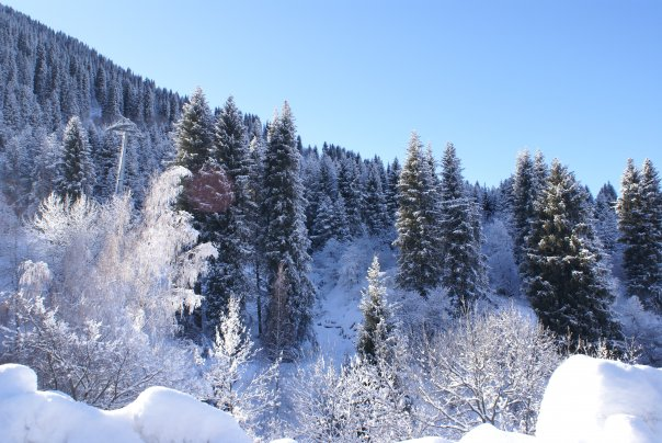 winter morning, Shymbulak