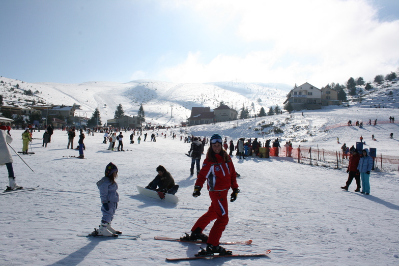 ski lesson, Seli