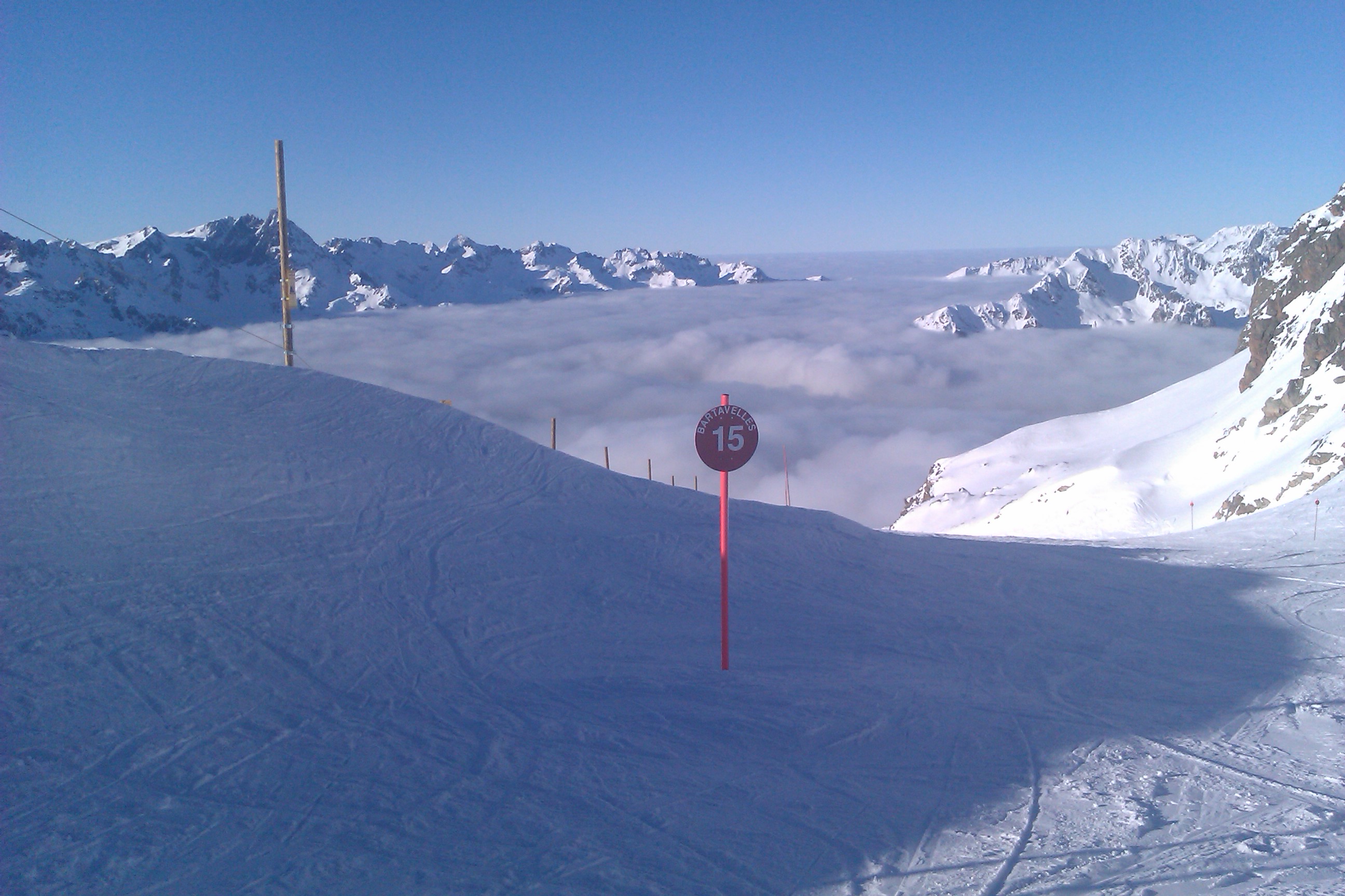 Rush hour on Bartavelles, Vaujany