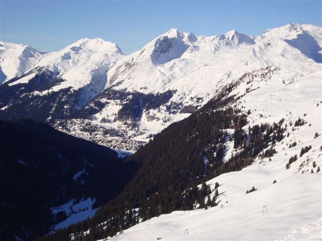 The view to Davos
