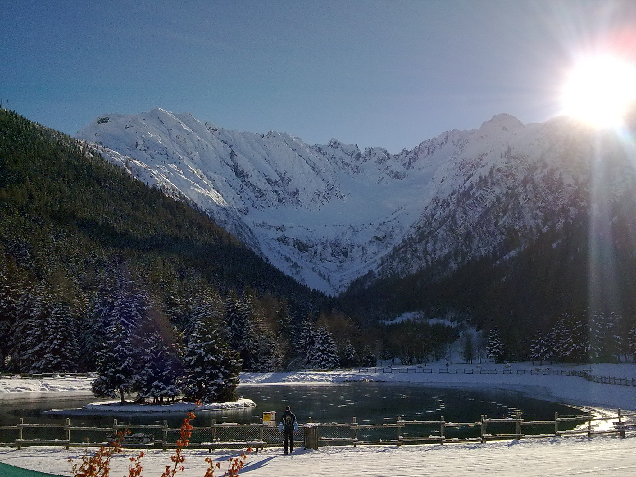 View from restaurant in Ponte, Ponte di Legno