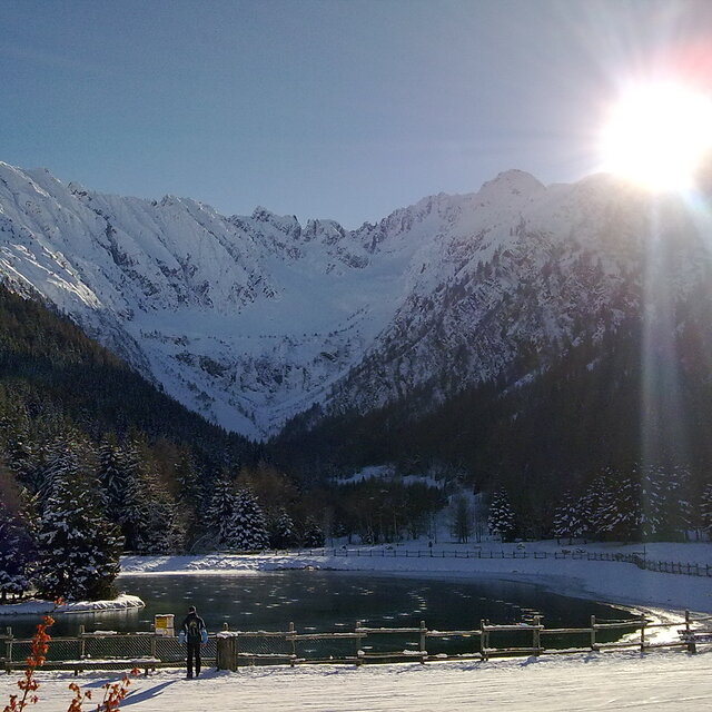 View from restaurant in Ponte, Ponte di Legno