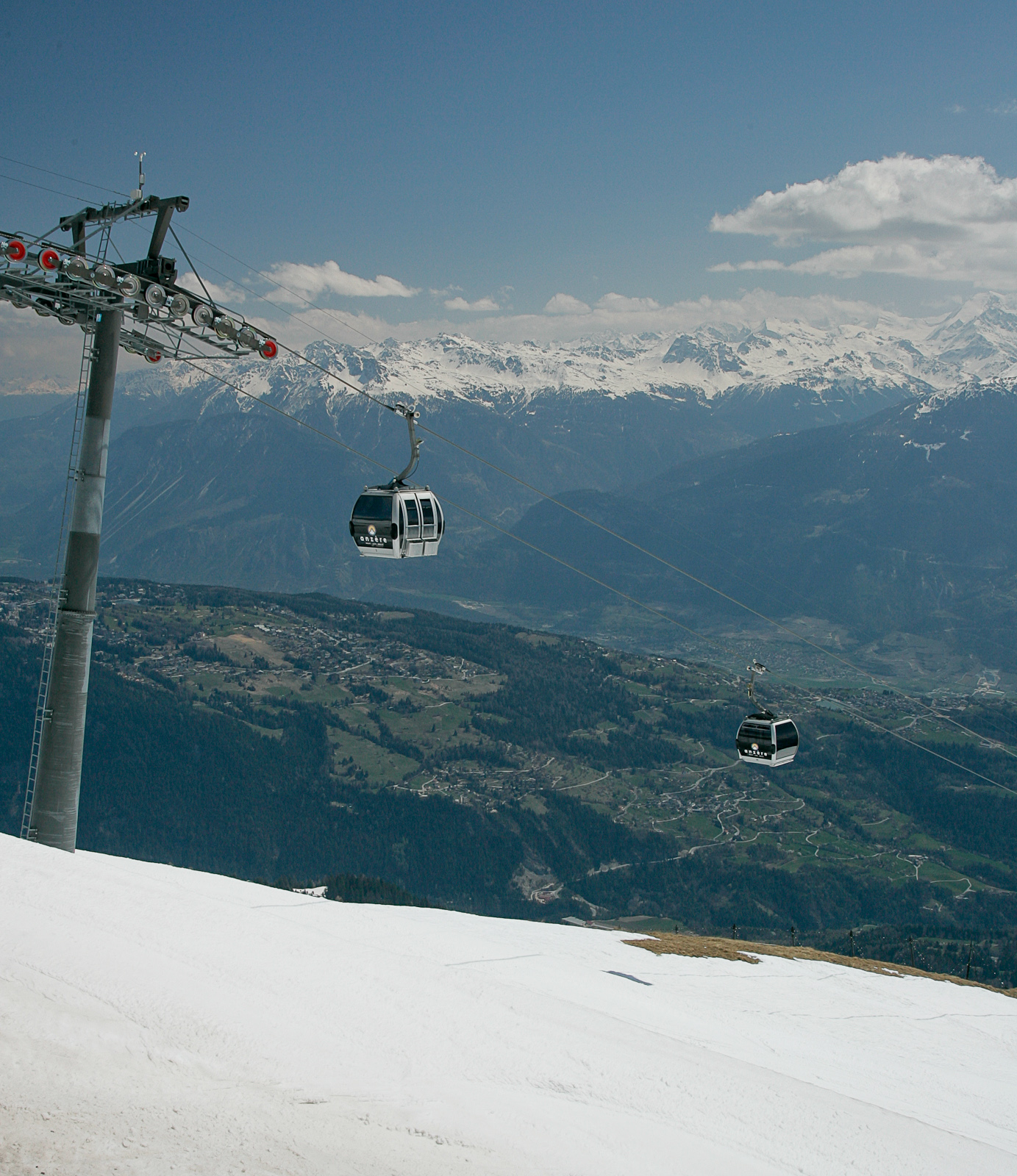 Anzere, End of the ski season, Anzère