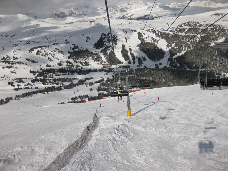 Looking back on the village, Sunshine Village