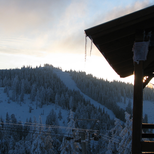 Nagy-Mihaly slope frontview, Harghita Mădăraş