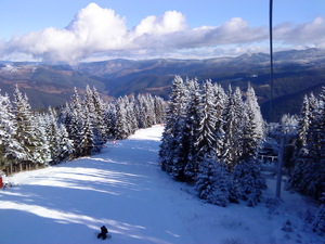 view from lift, Chepelare photo