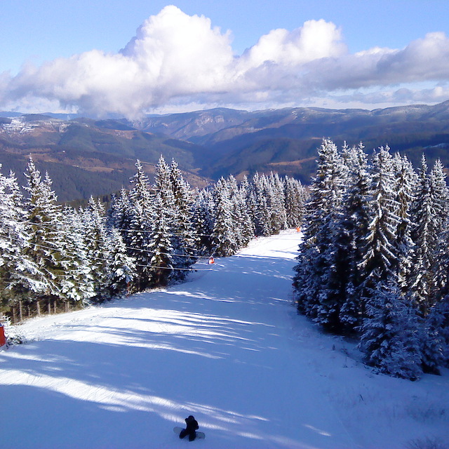 view from lift, Chepelare