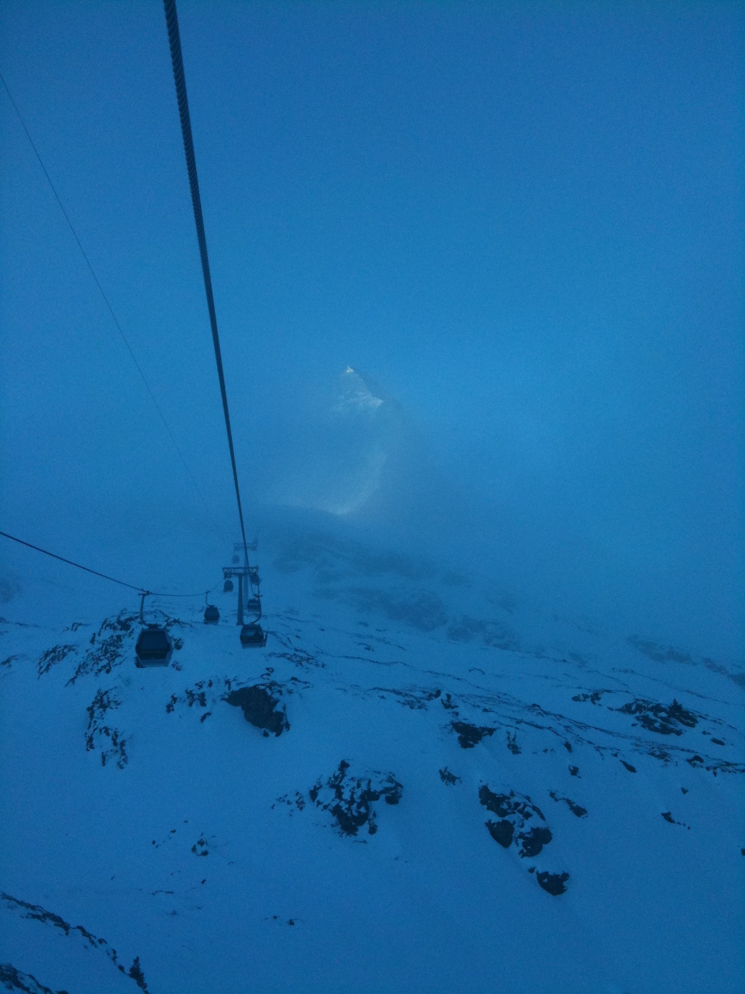 Early morning mist, Zermatt